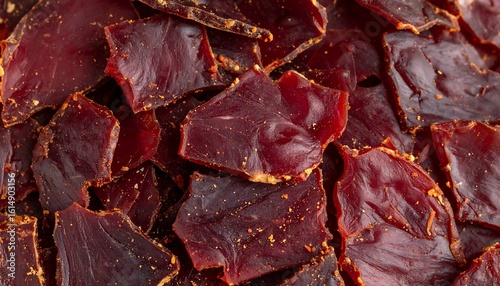 Close-up of dried meat snacks