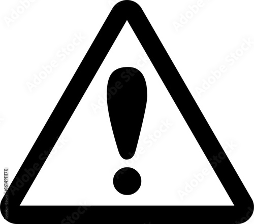 Exclamation icon attention logo warning for graphic design, logo, web site, social media, mobile app, ui illustration