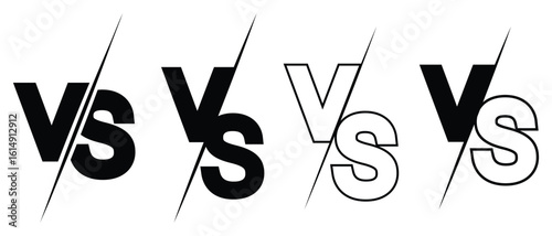 Versus Or VS Letters Logo Design Inspiration. VS letters for sports, fight, competition, battle, match, game vector icon. Versus vector illustration.