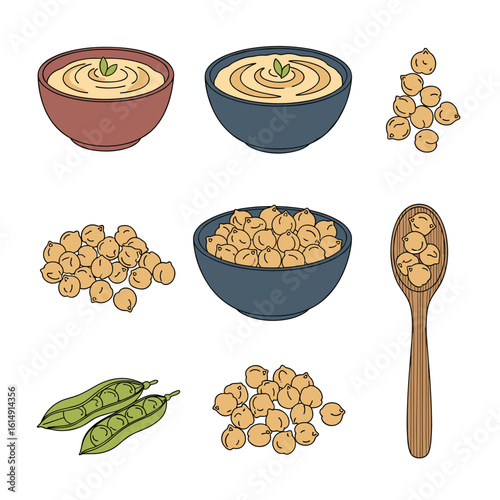 Delicious chickpea dishes and ingredients for healthy eating and culinary inspiration