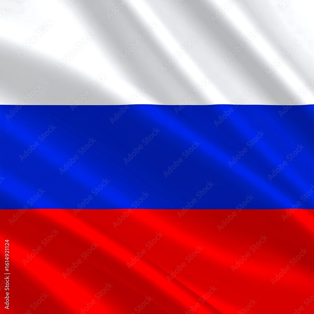 Fototapeta premium A digitally rendered Russian flag