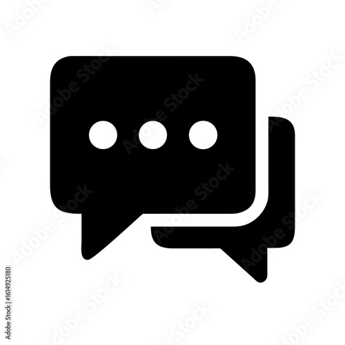 speech bubble or massage icon design.