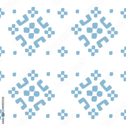 Abstract seamless pattern. Vector banner in flat style. 