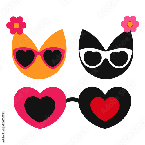 set of funny glasses