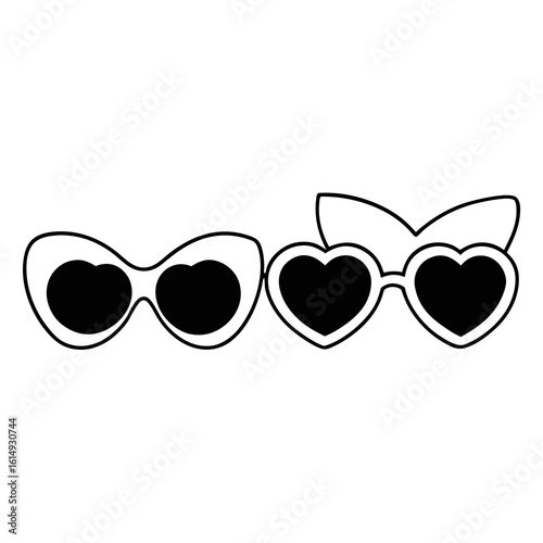 sunglasses with heart