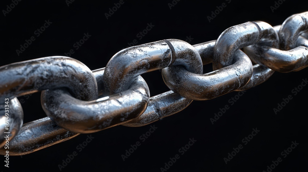 Fototapeta premium steel metal chains