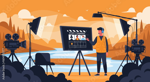 Filming Process Behind the Scene Film Production on Location