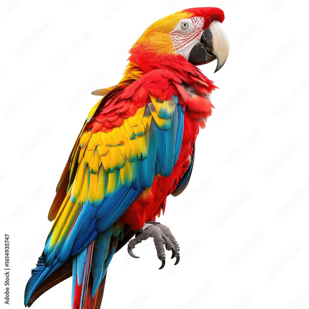 Obraz premium Vivid macaw, profile view