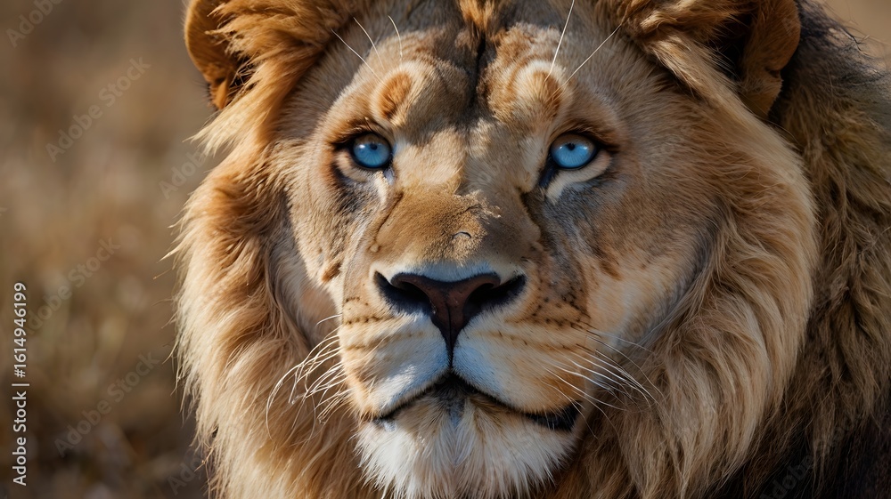 Fototapeta premium Majestic Lion — Symbol of Strength and Power