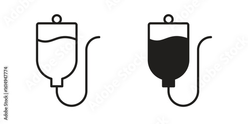 Perfusion icon set, line and black glyph style for food app website.
