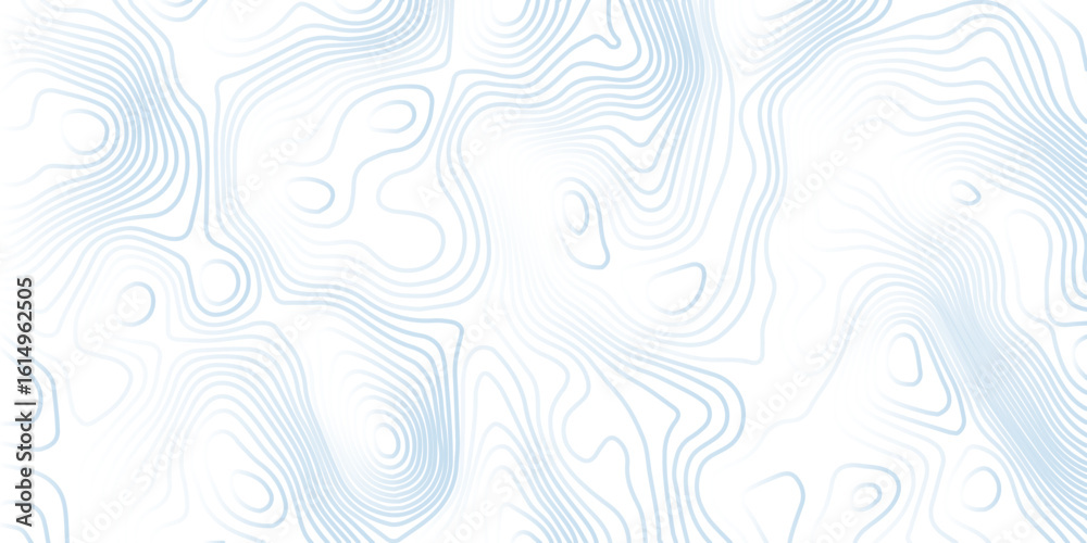 Topographic blue luxury map background. Geographic abstract pattern. The topo contour or wallpaper. Mountain trail terrain or path. Vector illustration.