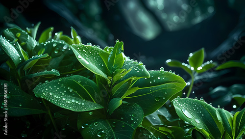aloe vera plant with water drops