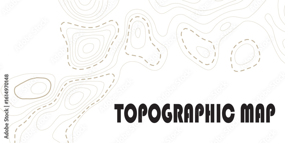 Fototapeta premium Topographic map lines background. Abstract vector illustration.