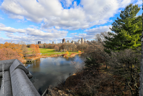 View of Belvedere Castle in Central Park, New York City