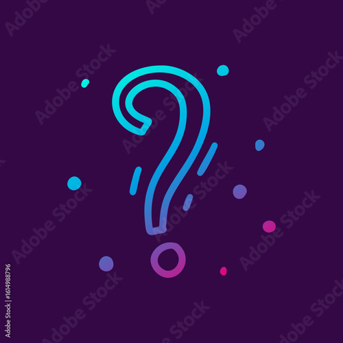 Neon blue musical notes on a dark textured background.
