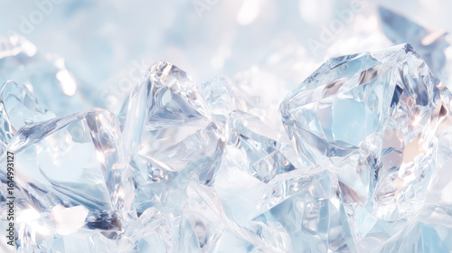 光を反射する透明な結晶素材