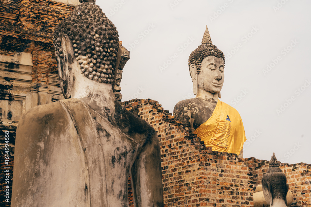 Fototapeta premium Buddha Statue Inside Wat Yai Chai Mongkhon, Ayutthaya