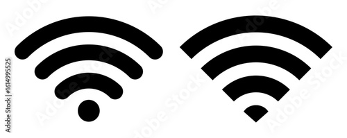 Wifi wireless internet flat icon vector symbol for web and apps.
