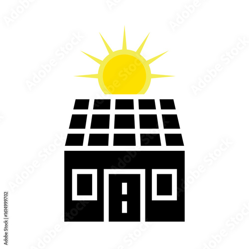 Solar Roof Panels icon design