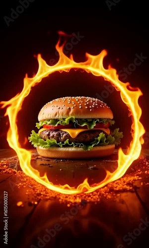 fast food burger