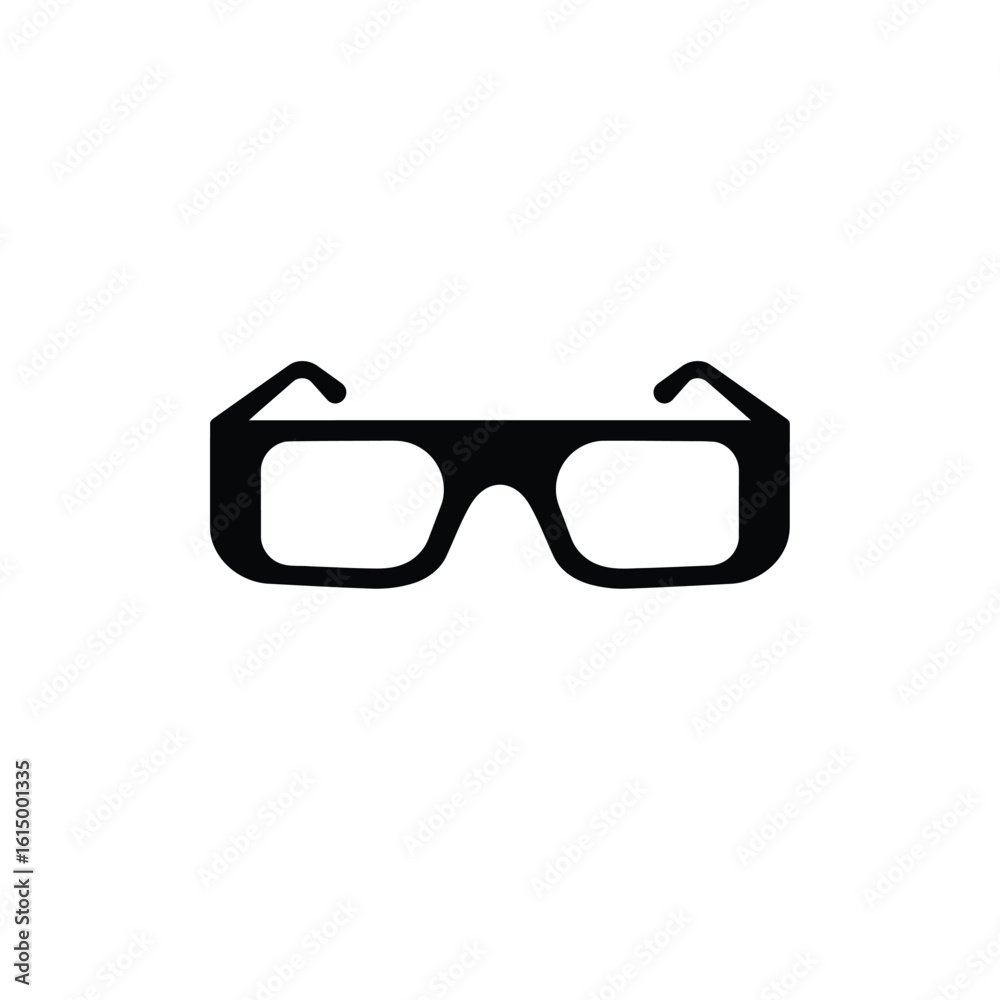 Fototapeta premium Black eclipse glasses icon viewing safety