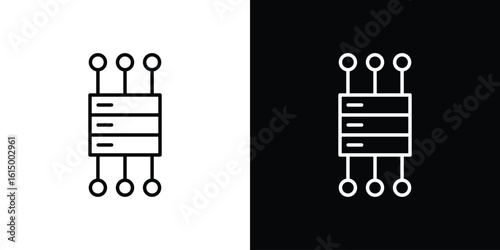 Proxy server icon vector illustration - high quality black style vector icons