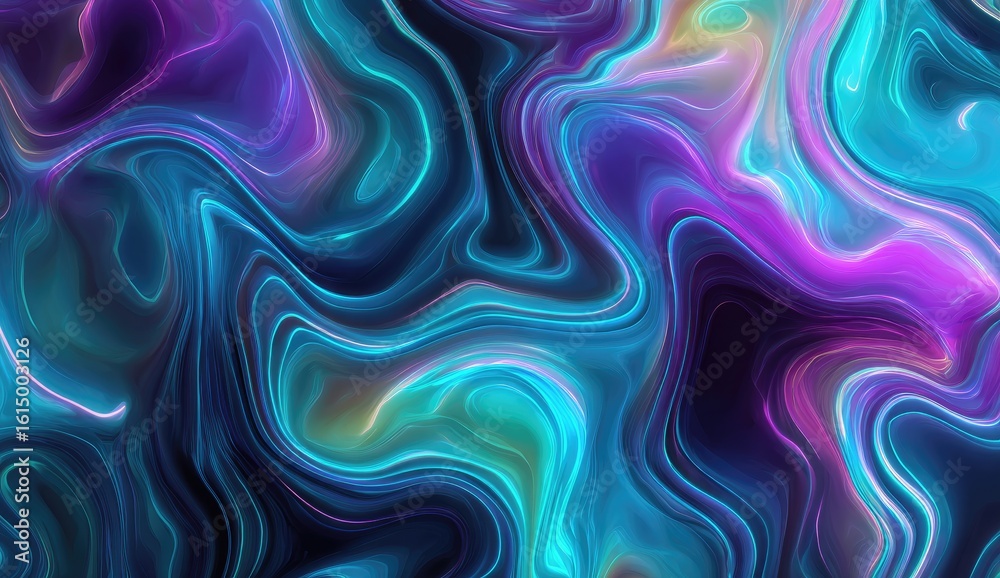 Fototapeta premium Abstract swirling, vibrant colors