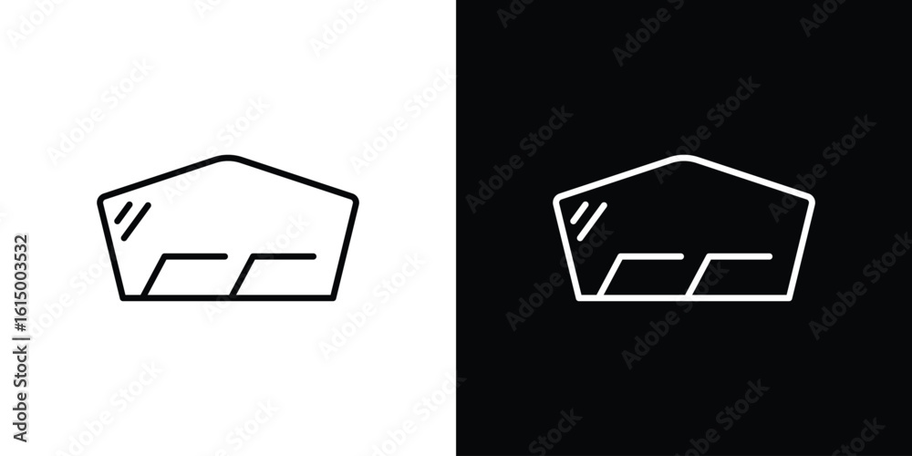 Windscreen icon vector illustration - high quality black style vector icons Windscreen icon vector illustration - high quality black style vector icons