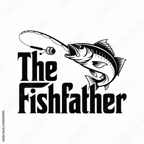 The Fishfather Fishing Logo