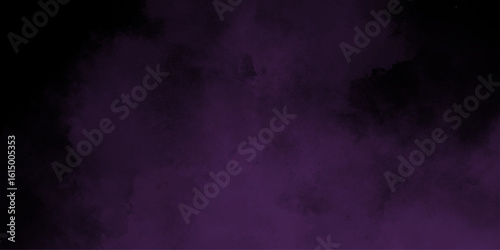 Dark abstract background with Purple grunge effect background. Purple velvet grunge texture fantasy smooth watercolor painted art design. Dark elegant Royal purple shades aquarelle paint