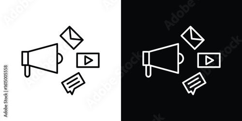 Social campaign icon vector illustration - high quality black style vector icons
