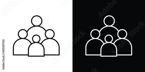 Population icon vector illustration - high quality black style vector icons