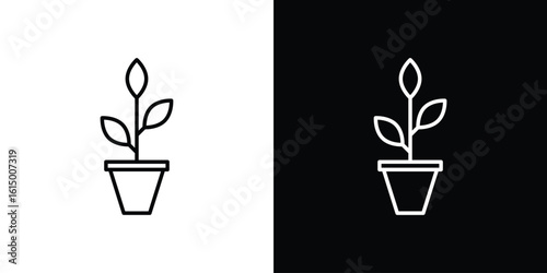 Plant icon vector illustration - high quality black style vector icons
