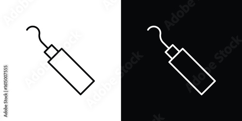 Periodontal scaler icon vector illustration - high quality black style vector icons