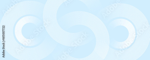 Modern abstract background. Glossy white gradient circle lines. Minimal geometric pattern. Simple graphic elements. Futuristic concept. Suitable for cover, poster, banner, brochure, eps10.