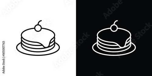 Pancake icon vector illustration - high quality black style vector icons