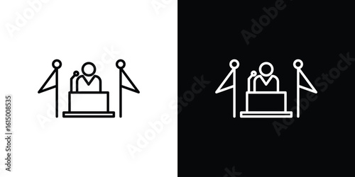 Mayor icon vector illustration - high quality black style vector icons
