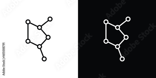 Lyra Constellation icon vector illustration - high quality black style vector icons