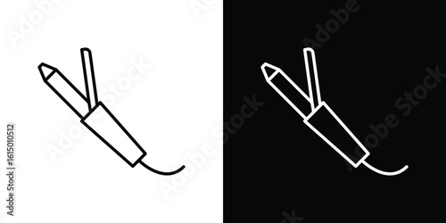 Hair curler icon vector illustration - high quality black style vector icons