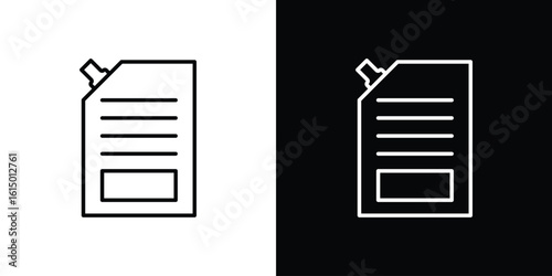 Doy pack pouch icon vector illustration - high quality black style vector icons