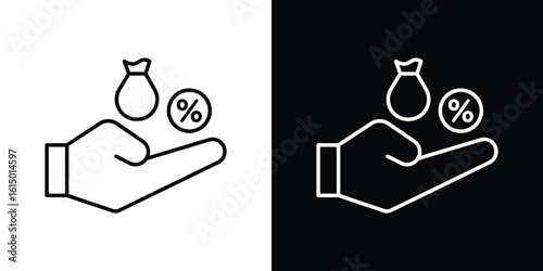 Commission icon vector illustration - high quality black style vector icons