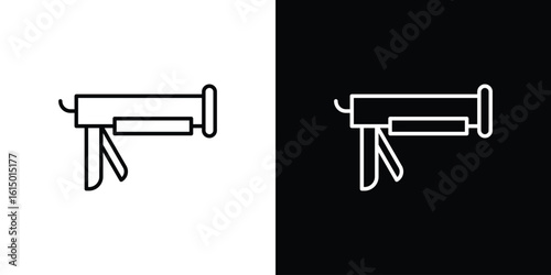 Caulk gun icon vector illustration - high quality black style vector icons