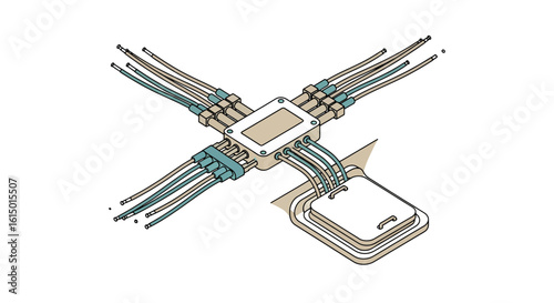 Electrical Connections, Wiring, Circuit Board, Cables, Junction