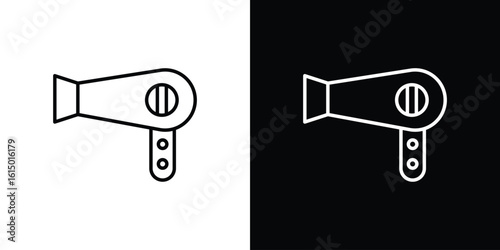 Blow dryer icon vector illustration - high quality black style vector icons