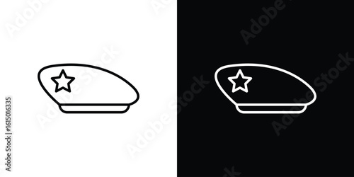 Beret icon vector illustration - high quality black style vector icons