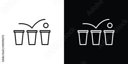 Beer pong icon vector illustration - high quality black style vector icons