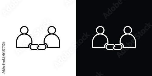 Affiliate link icon vector illustration - high quality black style vector icons