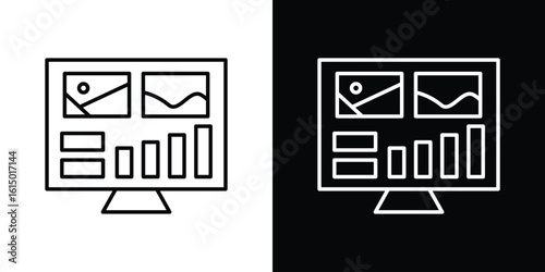 Admin panel icon vector illustration - high quality black style vector icons