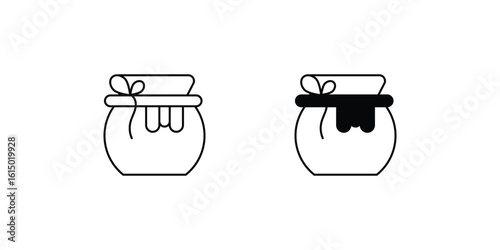 honey set icon with white background vector stock illustration