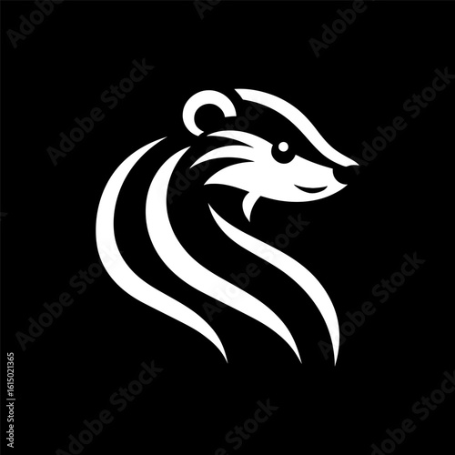 Creative Weasel Logo in Monochrome